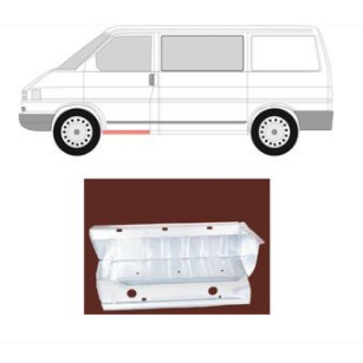 Ремвставка дверного короба ліва VW TRANSPORTER T4 Автобус (70B, 70C, 7DB, 7DK, 70J, 70K, 7DC, 7 [09/90-08/04]