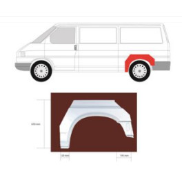 Арка заднього крила VW TRANSPORTER T4 левая (70B, 70C, 7DB, 7DK, 70J, 70K, 7DC, 7 [09/90-08/04]