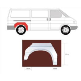 Арка заднього крила VW TRANSPORTER T4 Автобус (70B, 70C, 7DB, 7DK, 70J, 70K, 7DC, 7 [09/90-08/04]