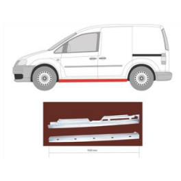 Поріг лівий 4х дверн., Міжвісьова відстань [в мм]: 2680 VW CAD 04-