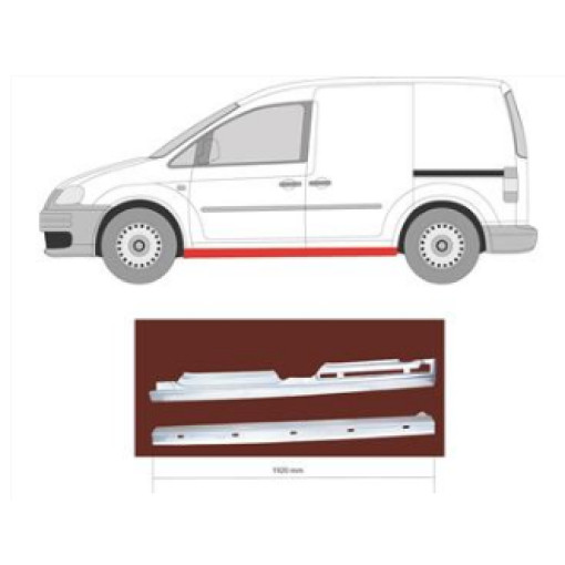 Поріг лівий 4х дверн., Міжвісьова відстань [в мм]: 2680 VW CAD 04-