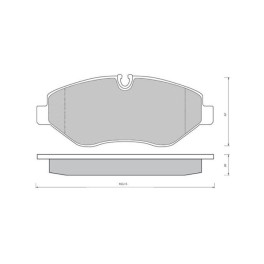 Колодки тормозные передние дисковые Mb sprinter vw crafter 06-16