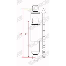 Амортизатор задний Лев/Прав CITROEN JUMPER; FIAT DUCATO; PEUGEOT BOXER 2.0D-3.0D 04.06-