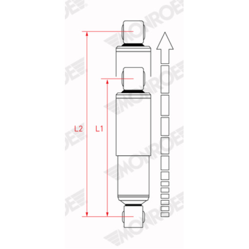 Амортизатор задний Лев/Прав CITROEN JUMPER; FIAT DUCATO; PEUGEOT BOXER 2.0D-3.0D 04.06-