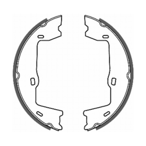 Барабанная тормозная колодка CHEVROLET VECTRA; OPEL ADMIRAL A, ASCONA C, ASTRA F, ASTRA G, CALIBRA A, COMMODORE B, COMMODORE C, KADETT D, KADETT E, KA