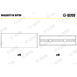 Вкладыши коленчатого вала (STD) NISSAN INTERSTAR, NV400; OPEL MOVANO B; RENAULT ALASKAN, MASTER III, TRAFIC II 2.0D/2.3D 08.06-