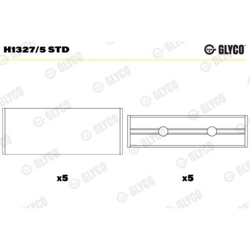 Вкладиши колінвалу (STD) NISSAN INTERSTAR, NV400; OPEL MOVANO B; RENAULT ALASKAN, MASTER III, TRAFIC II 2.0D/2.3D 08.06-