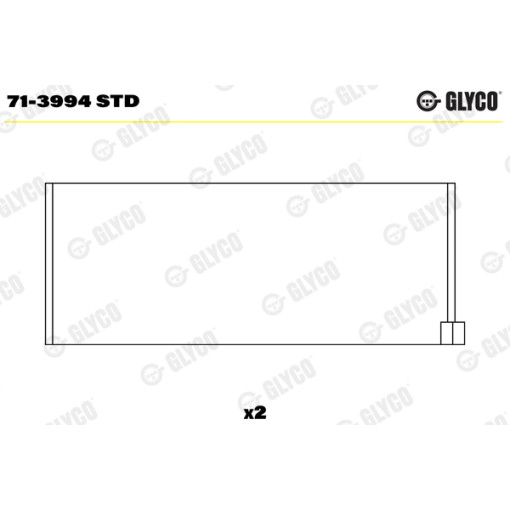 Вкладыши шатунные (стд) ALFA ROMEO 145, 146, 147, 156, 159, 166, BRERA, GIULIETTA, GT, GTV, SPIDER; CADILLAC BLS; FIAT BRAVA, BRA