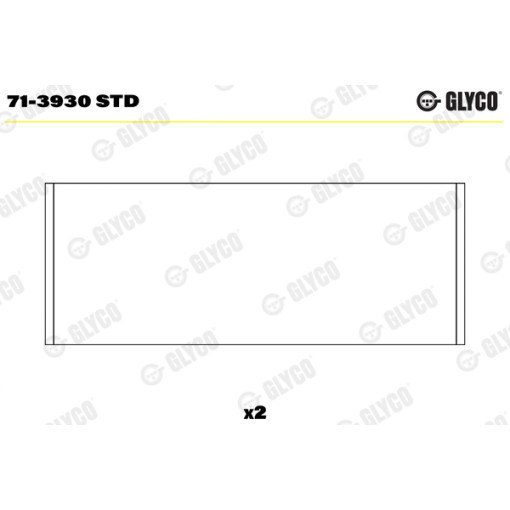 Вкладиші шатуна (Wymiar standardowy [STD], (EN) set for one connecting rod) MAN TGE; AUDI A1, A3, A4 ALLROAD B8, A4 ALLROAD B9, A4 B6, A4 B7, A4 B8, A4 B9, A5, A6 C5, A6 C6 1.9D/2.0D/2.5D 02.00-