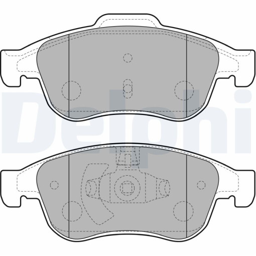 Колодки тормозные передние DACIA DOKKER, DOKKER EXPRESS/MINIVAN, DUSTER, DUSTER/SUV, LODGY, SANDERO III; FIAT 500X; JEEP RENEGADE; NISSAN JUKE, TERRAN