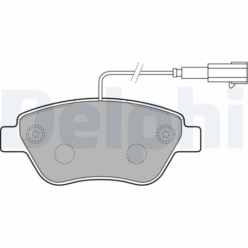 Колодки гальмівні передні CITROEN E-MEHARI, NEMO, NEMO/MINIVAN; FIAT 500, FIORINO, FIORINO/MINIVAN, LINEA, PUNTO, PUNTO/HATCHBACK, QUBO; PEUGEOT BIPPER, BIPPER TEPEE 0.9-Electric 06.07-