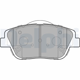 Колодки тормозные передние HYUNDAI ELANTRA V, SONATA V; KIA OPTIMA 1.6-2.4 05.05-