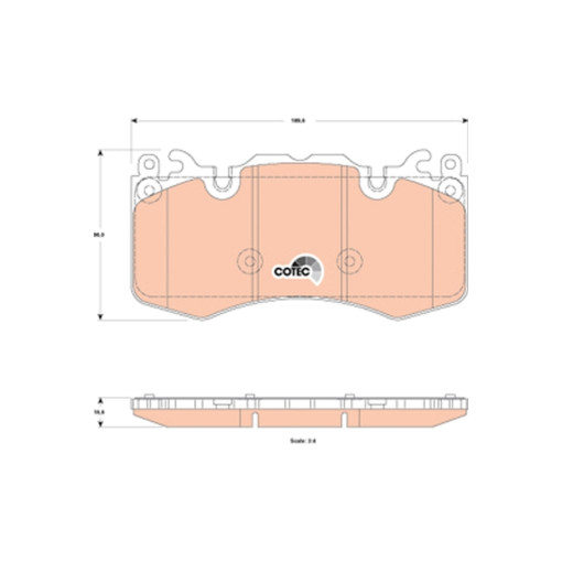 Колодки гальмівні передні LAND ROVER DISCOVERY IV, RANGE ROVER III, RANGE ROVER IV, RANGE ROVER SPORT I, RANGE ROVER SPORT II 2.0-5.0 04.09-