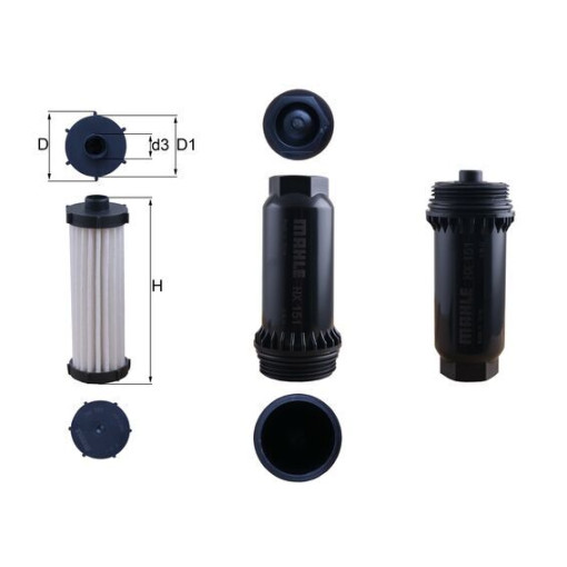 Фільтр коробки передач VOLVO C30, C70 II, S40 II, S60 II, S80 II, V40, V50, V60 I, V70 III, XC60 I; FORD C-MAX, C-MAX II, FOCUS II, FOCUS III, GALAXY II, GALAXY III 1.0-4.4 01.04-