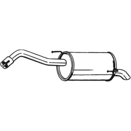 Глушник задній NISSAN NOTE 1.6 03.06-06.12