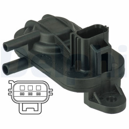 Датчик давления выхлопных газов (3 pin) FORD C-MAX, FOCUS C-MAX, FOCUS II, GALAXY, KUGA I, MONDEO III, MONDEO IV, S-MAX; LAND ROVER FREELAND