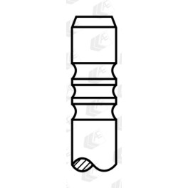 Клапан выпускной (27,6x6x102,2) OPEL ASTRA F, ASTRA F CLASSIC, ASTRA G, ASTRA G CLASSIC, CORSA B, CORSA C, MERIVA A, TIGRA, VECTRA B, VECTRA C, VECTRA