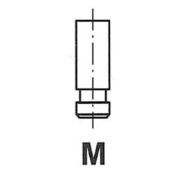 Клапан выпускной MERCEDES T2/L, T2/LN1, LK/LN2, LP, MK, NG, O 301, O 302, O 309, O 402, OF, OH, UNIMOG, 1000, 60, 70, 700, 800, 900; FAP 36x10x140,5
