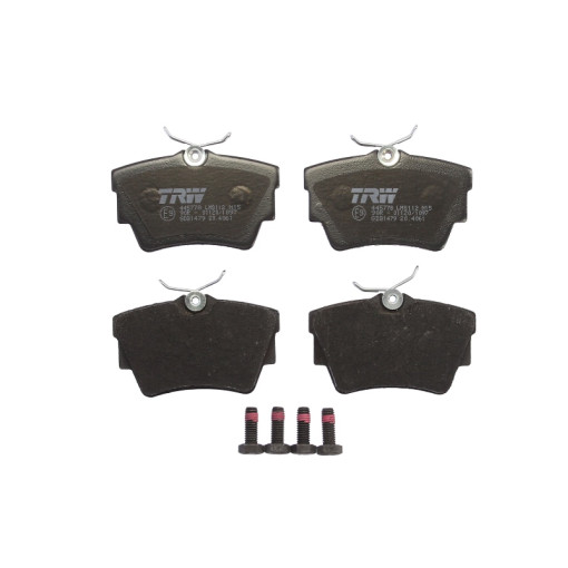 Гальмівні колодки задні к/кт NISSAN INTERSTAR, PRIMASTAR; OPEL ADMIRAL A, VIVARO A, VIVARO B; RENAULT TRAFIC II, TRAFIC III 1.6D-4.6 04.65-