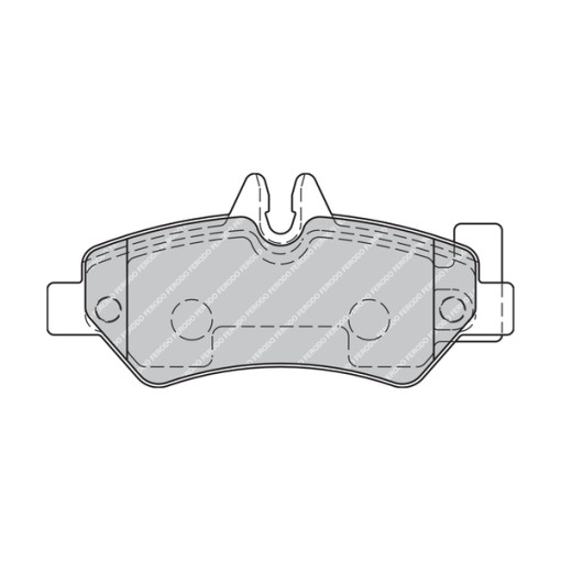 Колодки тормозные задние к/кт MERCEDES SPRINTER 3,5-T (B906), SPRINTER 3-T (B906), SPRINTER 4,6-T (B906), SPRINTER 5