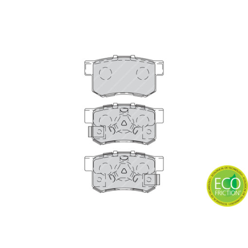 Колодки тормозные задние к/кт ACURA RDX; HONDA ACCORD VIII, CROSSTOUR I, CR-V II, CR-V IV, CR-V V 1.5-3.5 09.01-