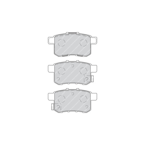 Колодки тормозные задние к/кт ACURA TSX; HONDA ACCORD IX, ACCORD VIII, CIVIC III, CIVIC IV 1.5-3.5 03.86-