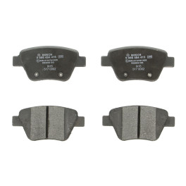Гальмівні колодки задні к/кт AUDI A1, A3; SEAT ALTEA, ALTEA XL; SKODA OCTAVIA II, SUPERB II, YETI; VW BEETLE, CADDY III, CADDY III/MINIVAN, DERBY, EOS, GOLF VI, JETTA III 1.0-3.6 10.81-