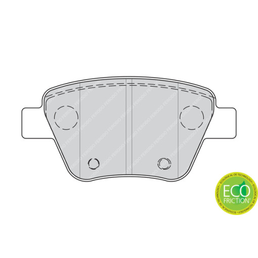 Колодки тормозные задние к/кт AUDI A1, A3; SEAT LEON; SKODA OCTAVIA II, SUPERB II, YETI; VW BEETLE, CADDY III, CADDY III/MINIVAN, EOS, GOLF VI, JETTA