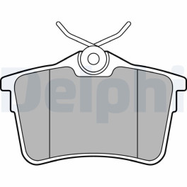 Колодки тормозные задние к/кт CITROEN BERLINGO, BERLINGO MULTISPACE, BERLINGO/MINIVAN; PEUGEOT 308, 308 I, PARTNER TEPEE, PARTNER/MINIVAN 1.2-Electric