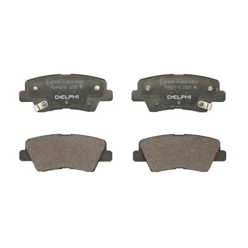 Гальмівні колодки задні к/кт HYUNDAI ACCENT IV, ACCENT V, BAYON, I10 II, I10 III, I20 ACTIVE, I20 II, I20 III, I30, I40 I, I40 I CW, IONIQ, SONATA VII, TUCSON, TUCSON/SUV 1.0-Electric 06.10-