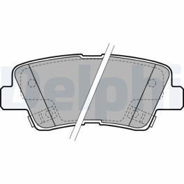 Колодки тормозные задние к/кт HYUNDAI ACCENT IV, ELANTRA IV, ELANTRA V, ELANTRA VI, GRANDEUR, I10 II, I10 III, SONATA V, SONATA VI, TUCSON; KIA OPIRUS