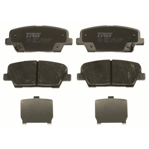 Гальмівні колодки задні к/кт HYUNDAI EQUUS / CENTENNIAL, GENESIS, GRAND SANTA FÉ, SANTA FÉ II, SANTA FÉ III, SANTA FÉ II/SUV; KIA BORREGO, QUORIS I, SORENTO II, STINGER 2.0-5.0 03.06-