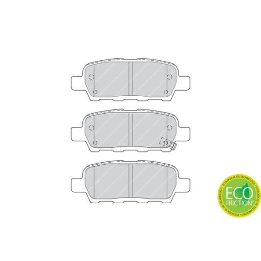 Колодки тормозные задние к/кт INFINITI EX, FX, G, M, M37, M45, Q50, Q60, Q70, QX50 I; NISSAN ALTIMA, CUBE, JUKE, LEAF, MAXIMA, MAXIMA / MAXIMA QX V, M