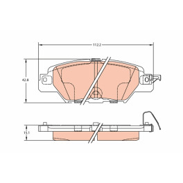 Гальмівні колодки задні к/кт MAZDA CX-5 2.0/2.2D/2.5 11.11-