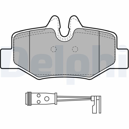 Колодки тормозные задние к/кт MERCEDES VIANO (W639), VITO / MIXTO (W639), VITO (W639) 2.0D-Electric 09.03-