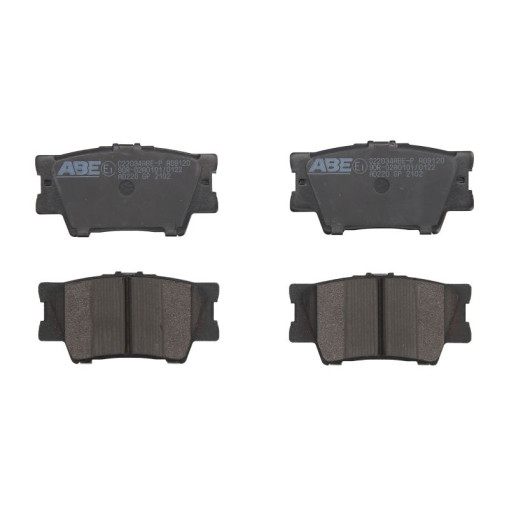 Гальмівні колодки задние к/кт VOLVO 340-360; LEXUS ES; PONTIAC VIBE; TOYOTA AVALON, CAMRY, MATRIX, RAV 4 III, RAV 4 IV 1.8-3.5 08.84-