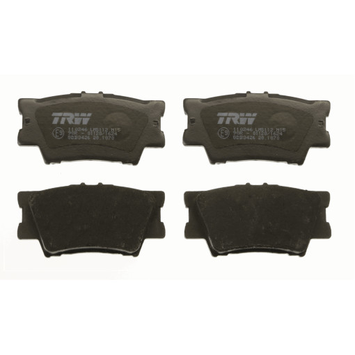 Гальмівні колодки задні к/кт VOLVO 340-360; LEXUS ES; PONTIAC VIBE; TOYOTA AVALON, CAMRY, RAV 4 III, RAV 4 IV 1.8-3.5 08.84-