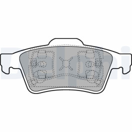 Колодки тормозные задние к/кт VOLVO C30, C70 II, S40 II, V50; FORD FOCUS C-MAX, KUGA II, TOURNEO CONNECT, TOURNEO COURIER B460, TRANSIT CONNECT; FORD