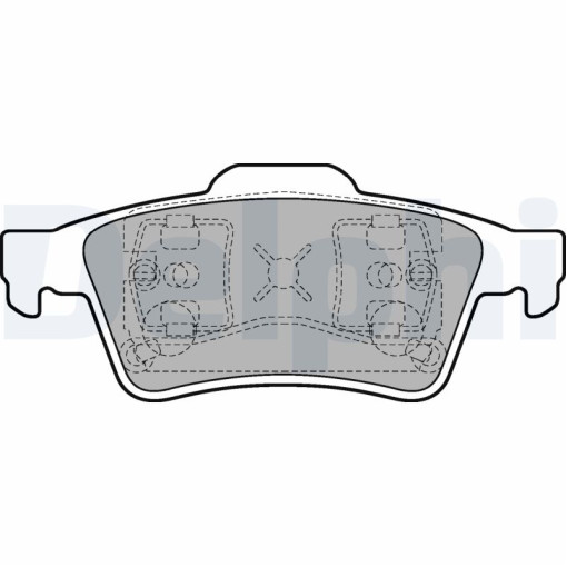 Колодки тормозные задние к/кт VOLVO C30, C70 II, S40 II, V50; FORD FOCUS C-MAX, KUGA II, TOURNEO CONNECT, TOURNEO COURIER B460, TRANSIT CONNECT; FORD
