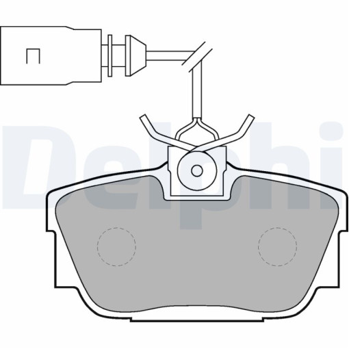 Колодки тормозные задние к/кт VW TRANSPORTER IV 1.9D-2.8 07.90-06.03