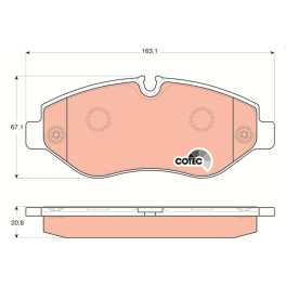Колодки тормозные перед MB SPRINTER VW CRAFTER 30-35 MERCEDES ESPRINTER (B910), SPRINTER 3,5-T (B906), SPRINTER 3,5-T (B907), SPRINTER 3 1.8-