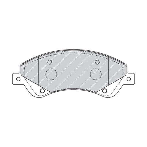 Гальмівні колодки передні к/кт FORD TRANSIT, TRANSIT TOURNEO 2.2D 04.06-08.14