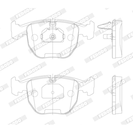 Гальмівні колодки передні к/кт (с замком) BMW 5 (E39), 7 (E38), X3 (E83), X5 (E53); FERRARI 5__ MARANELLO 2.0-5.7 03.94-08.11