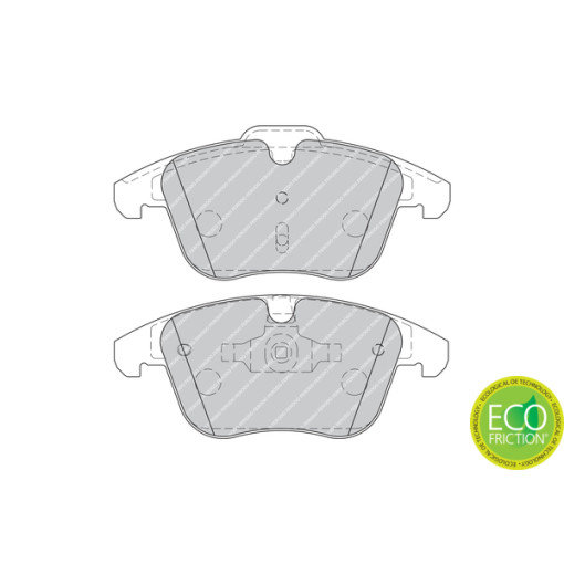 Колодки тормозные передние к/кт (с замком) VOLVO S60 II, S80 II, V60 I, V70 III, XC70 II; FORD GALAXY II, MONDEO IV, S-MAX; LAND ROVER FREELANDER 2, R