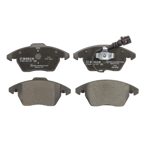 Гальмівні колодки передні AUDI A1, A3, TT; SEAT ALTEA, ALTEA XL, IBIZA IV, IBIZA IV SC, IBIZA IV ST, LEON, TOLEDO