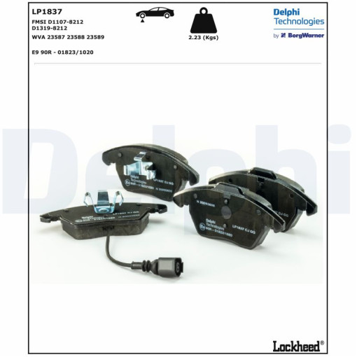 Колодки тормозные передние к/кт AUDI A1, A3, TT; SEAT ALTEA, ALTEA XL, IBIZA IV, IBIZA IV SC, IBIZA IV ST, LEON, TOLEDO III, TOLEDO IV; SKODA FABIA II