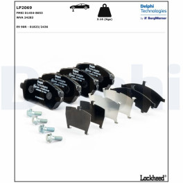Колодки тормозные передние к/кт DAIHATSU MATERIA, SIRION; FORD FIESTA VI; MAZDA 2; SUBARU JUSTY IV; SUZUKI BALENO, SWIFT IV, SWIFT V 1.0-1.6D 10.06-