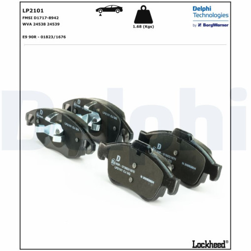 Колодки тормозные передние к/кт DS DS 4; CITROEN BERLINGO, BERLINGO MULTISPACE, BERLINGO/MINIVAN, C4 GRAND PICASSO I, C4 I, C4 II, C4 PICASSO I, DS4,