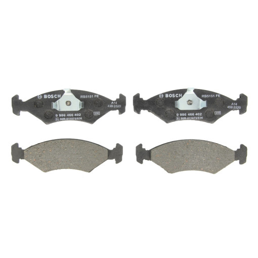 Гальмівні колодки передні к/кт FERRARI MONDIAL; FORD ESCORT III, ESCORT III EXPRESS, ESCORT IV, ESCORT IV EXPRESS, FIESTA, FIESTA II, FIESTA III, FIESTA IV 1.0-3.2 09.80-08.03