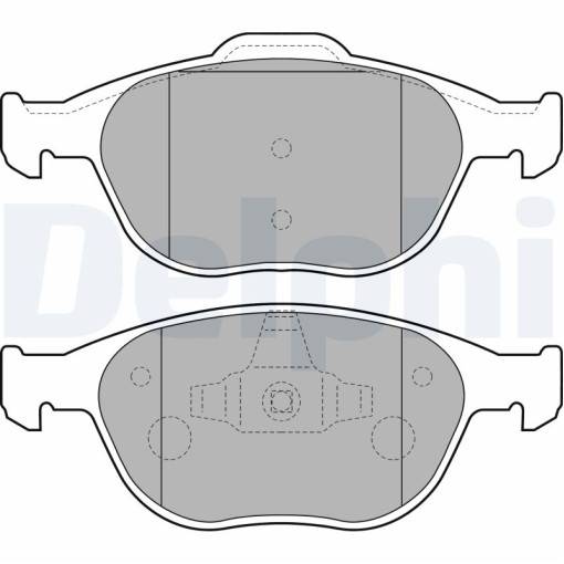 Колодки тормозные передние к/кт FORD FIESTA IV, FIESTA V, FIESTA/MINIVAN, FOCUS I, KA, PUMA, STREET KA, TOURNEO CONNECT, TRANSIT CONNECT 1.3-2.0 08.95